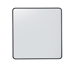 750x750x40mm Black Aluminum Framed Rectangle Bathroom Wall Mirror Rim Round Corner 750x750x40mm Black Aluminum Framed Rectangle Bathroom Wall Mirror Rim Round Corner